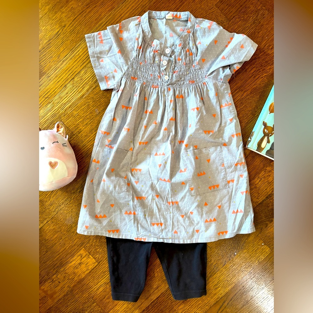 GUC Fith May toddler dress, size L (approx age 4/5), 100% lightweight cotton.